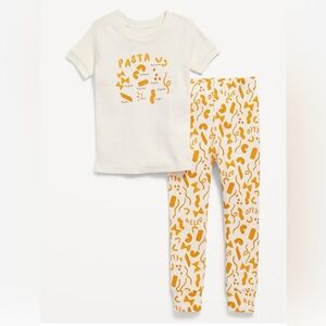 Old Navy Pasta Food Unisex Snug-Fit Graphic Pajama Set for Toddler